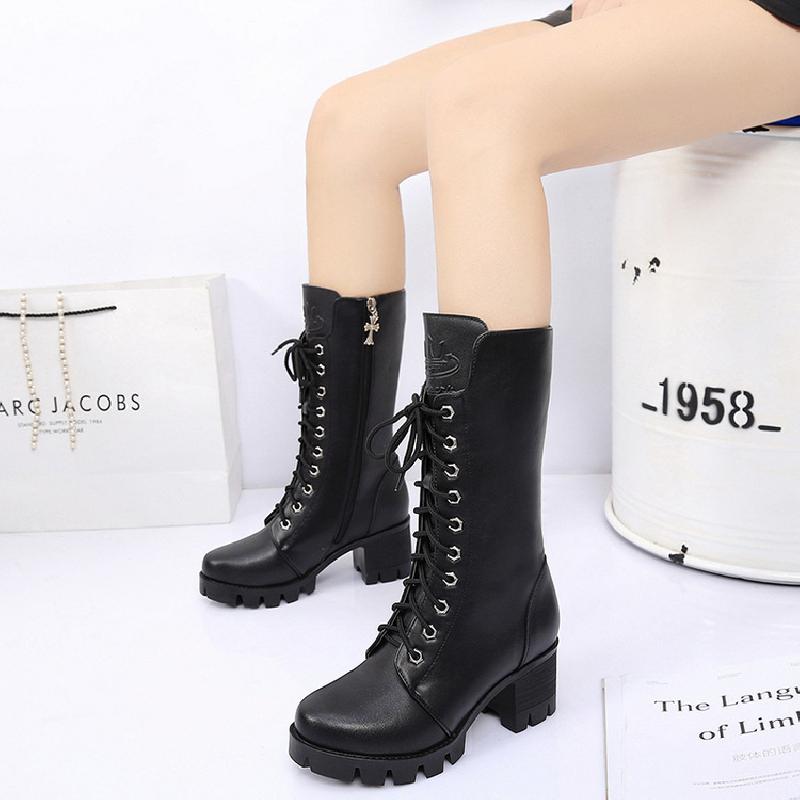 Bottes femme en PU artificiel - Ref 3355865