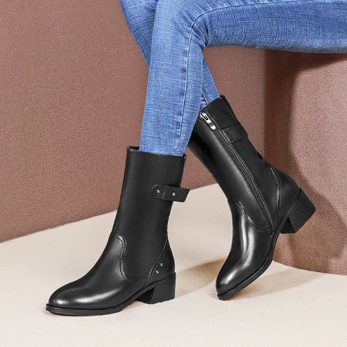 Bottes hiver pour femme Semelles en Caoutchouc - Ref 3245810