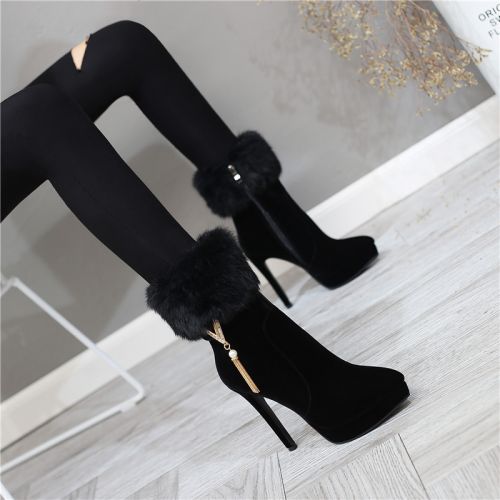 Bottes hiver pour femme Semelles en Caoutchouc - Ref 3246051