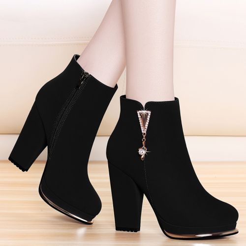 Bottes hiver pour femme Semelles en Caoutchouc - Ref 3246072