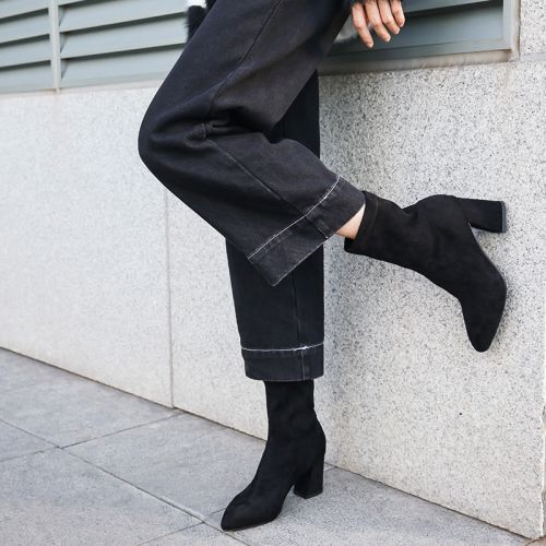 Bottes hiver pour femme DAIJIA PAPILLON Semelles en Caoutchouc - Ref 3246123