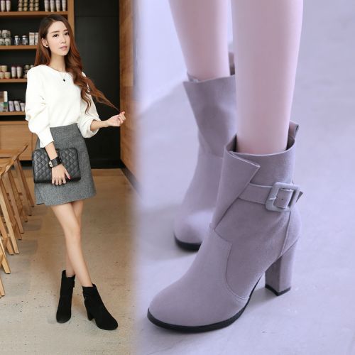 Bottes hiver pour femme Semelles en Caoutchouc - Ref 3246283