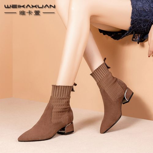 Bottes hiver pour femme Semelles en Caoutchouc - Ref 3246489
