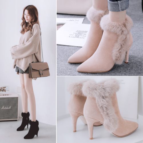 Bottes hiver pour femme Semelles en Caoutchouc - Ref 3246617