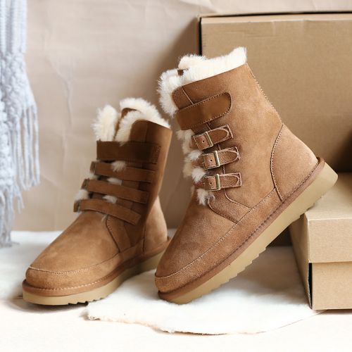 Bottes hiver pour femme KOZRNG Semelles en Caoutchouc moussant - Ref 3246662