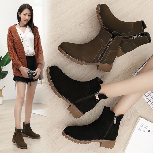 Bottes hiver pour femme GUVOOSM Semelles en Caoutchouc - Ref 3246780