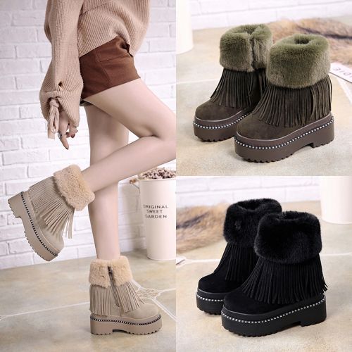 Bottes hiver pour femme Semelles en Caoutchouc - Ref 3246810