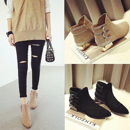 Bottes hiver pour femme Semelles en Caoutchouc - Ref 3246868