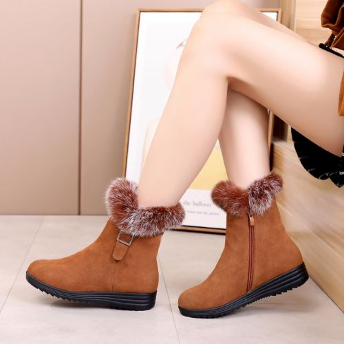 Bottes hiver pour femme Semelles en Caoutchouc - Ref 3246877