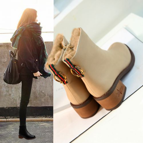 Bottes hiver pour femme Semelles en Caoutchouc - Ref 3246879