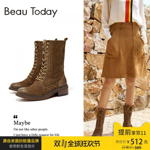 Bottes hiver pour femme BEAUTODAY Semelles en Caoutchouc - Ref 3246897