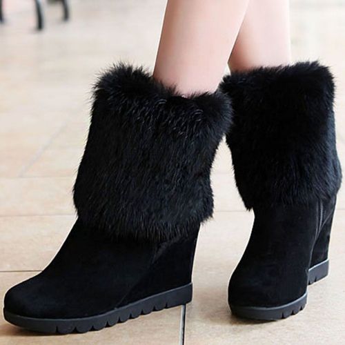 Bottes hiver pour femme Semelles en Caoutchouc - Ref 3247753