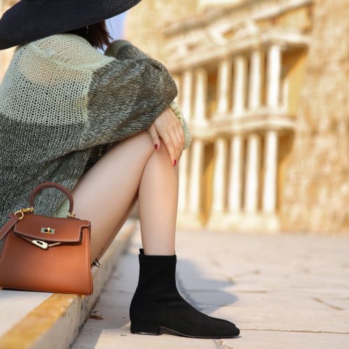 Bottes hiver pour femme Semelles en Caoutchouc - Ref 3248452