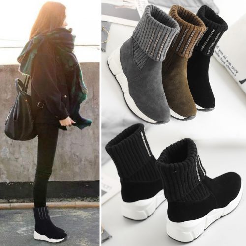 Bottes hiver pour femme Semelles en Caoutchouc - Ref 3248453