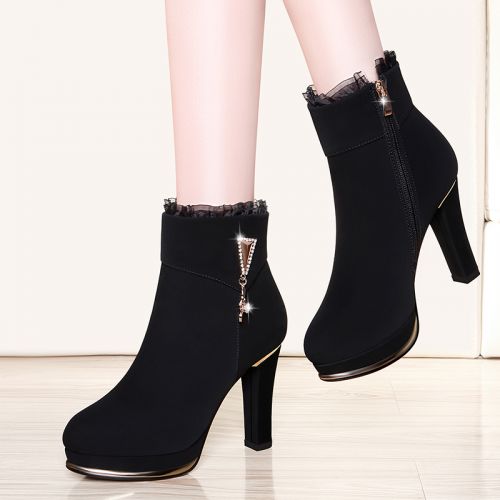 Bottes hiver pour femme Semelles en Caoutchouc - Ref 3248843