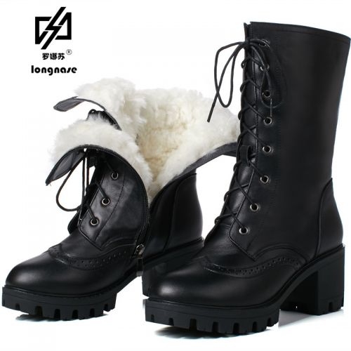 Bottes hiver pour femme Semelles en Caoutchouc - Ref 3249270