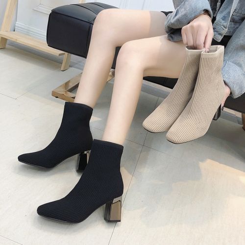 Bottes mi-saison femme Semelles en Caoutchouc - Ref 3249365