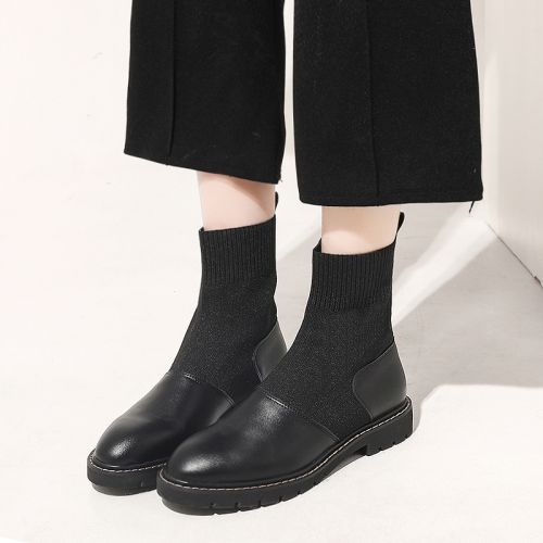 Bottes mi-saison femme Semelles en Caoutchouc - Ref 3249383