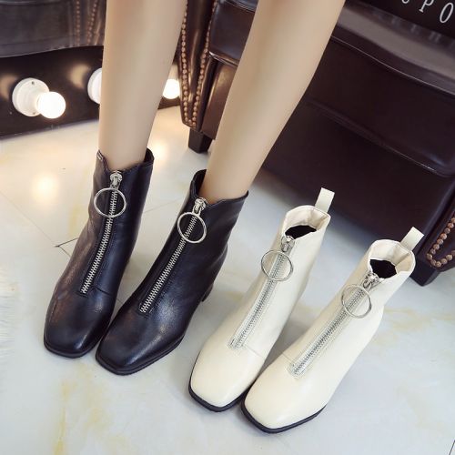 Bottes mi-saison femme Semelles en Caoutchouc - Ref 3249487