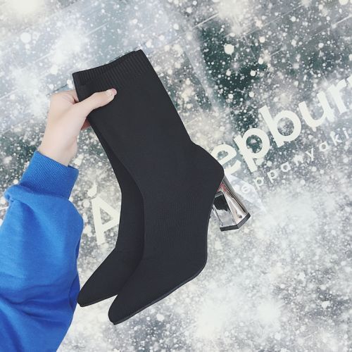 Bottes mi-saison femme Semelles en Caoutchouc - Ref 3249536