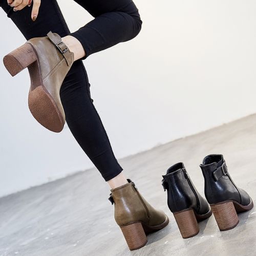Bottes mi-saison femme Semelles en Caoutchouc - Ref 3249544