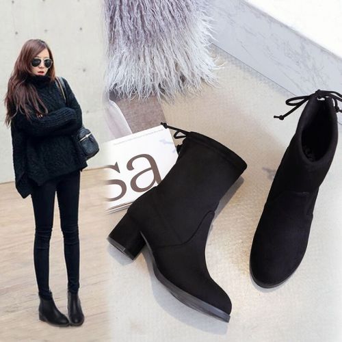 Bottes mi-saison femme Semelles en Caoutchouc - Ref 3249550