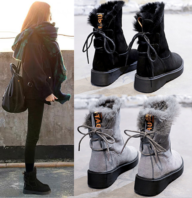 Bottes mi-saison femme Semelles en Caoutchouc - Ref 3249554