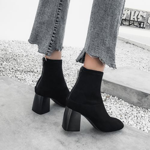 Bottes mi-saison femme OCANDY Semelles en Caoutchouc - Ref 3249555