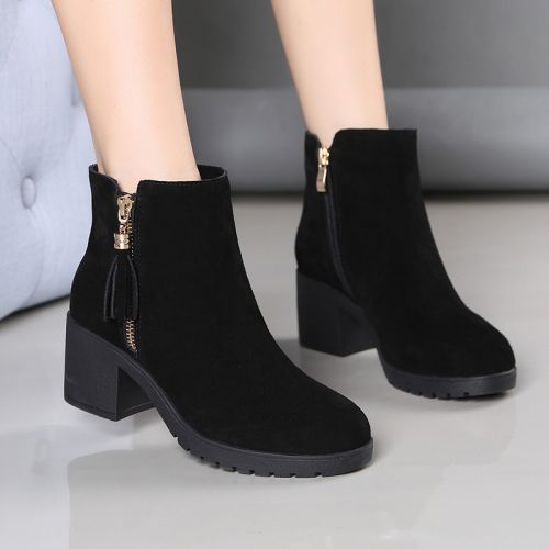 Bottes mi-saison femme Semelles en Caoutchouc - Ref 3249558