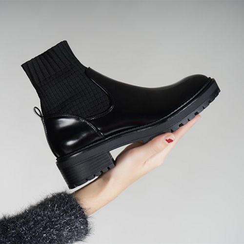 Bottes mi-saison femme Semelles en Caoutchouc - Ref 3249566