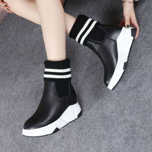 Bottes mi-saison femme Semelles en Caoutchouc - Ref 3249572
