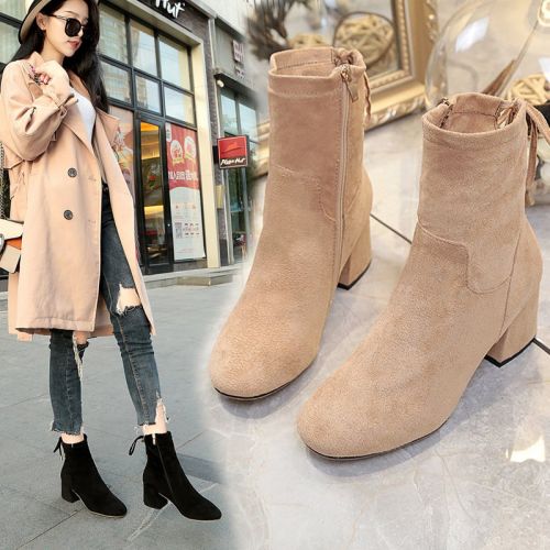 Bottes mi-saison femme Semelles en Caoutchouc - Ref 3249574