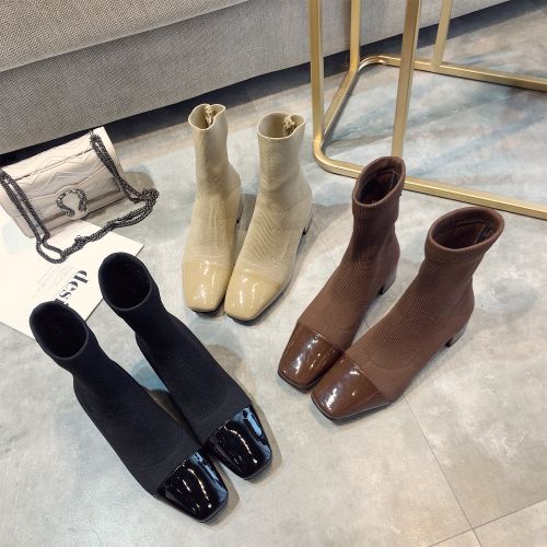 Bottes mi-saison femme en Fond composite - Ref 3249594