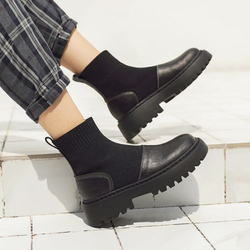 Bottes mi-saison femme MASOOMAKE Semelles en Caoutchouc - Ref 3249607