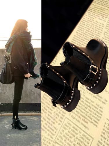Bottes mi-saison femme Semelles en Caoutchouc - Ref 3249631