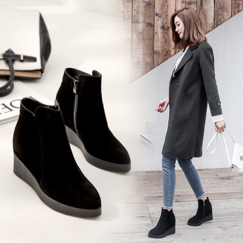 Bottes mi-saison femme Semelles en Caoutchouc - Ref 3249678