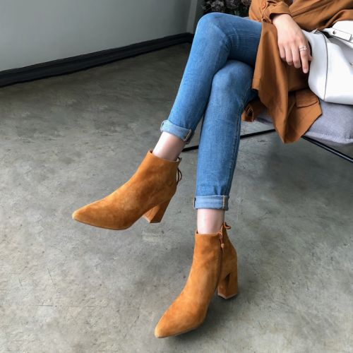 Bottes mi-saison femme MANGEHUA Semelles en Caoutchouc - Ref 3249712