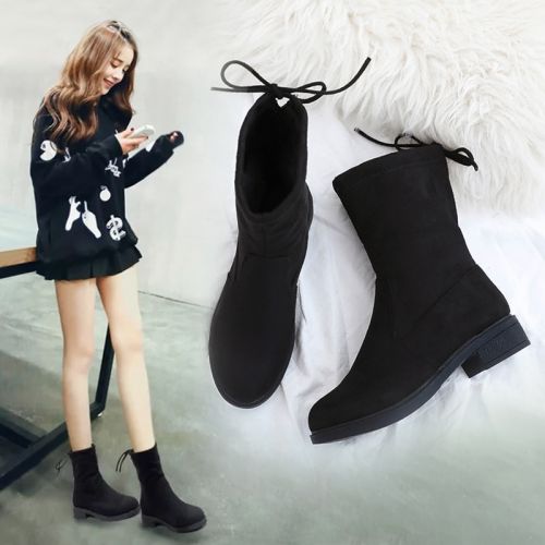 Bottes mi-saison femme Semelles en Caoutchouc - Ref 3249782