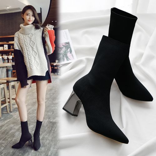 Bottes mi-saison femme Semelles en Caoutchouc - Ref 3249790