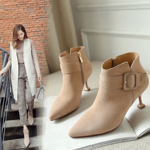 Bottes mi-saison femme Semelles en Caoutchouc - Ref 3249794