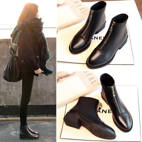Bottes mi-saison femme Semelles en Caoutchouc - Ref 3249804