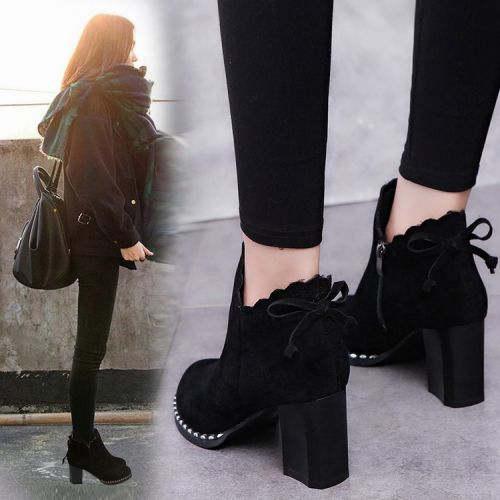 Bottes mi-saison femme Semelles en Caoutchouc - Ref 3249815
