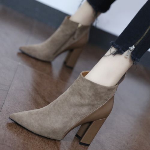 Bottes mi-saison femme Semelles en Caoutchouc - Ref 3249828