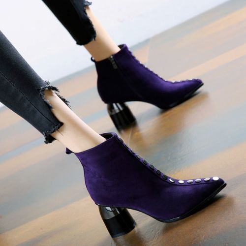 Bottes mi-saison femme Semelles en Caoutchouc - Ref 3249832