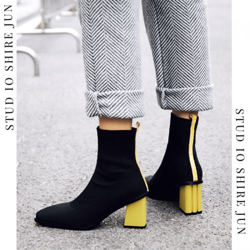 Bottes mi-saison femme STUDIOSHIRE JUN COMTE FILLE Semelles en Caoutchouc - Ref 3249838
