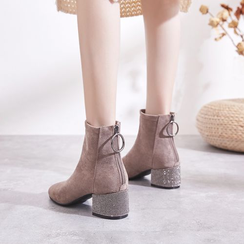 Bottes mi-saison femme Semelles en Caoutchouc - Ref 3249863