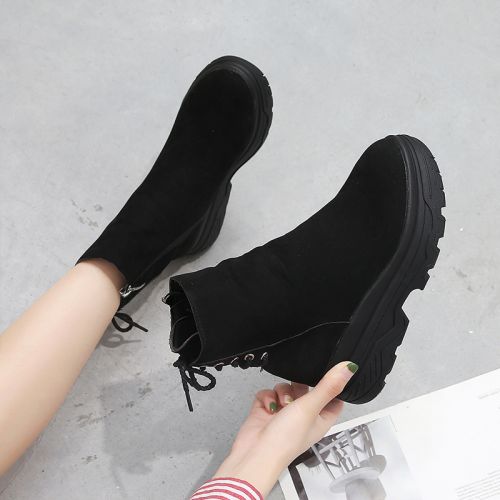 Bottes mi-saison femme FURREZIO Semelles en Caoutchouc - Ref 3249883