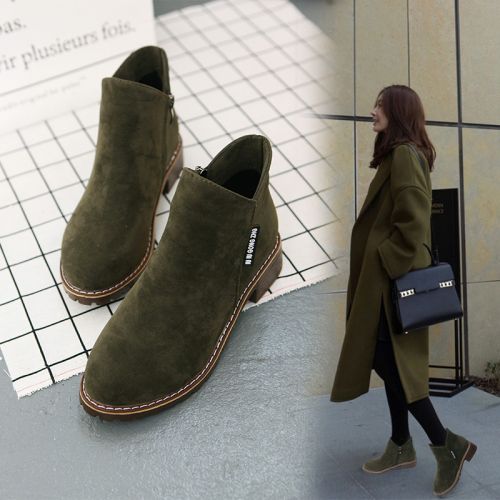 Bottes mi-saison femme POPOOYOU Semelles en Caoutchouc - Ref 3249890