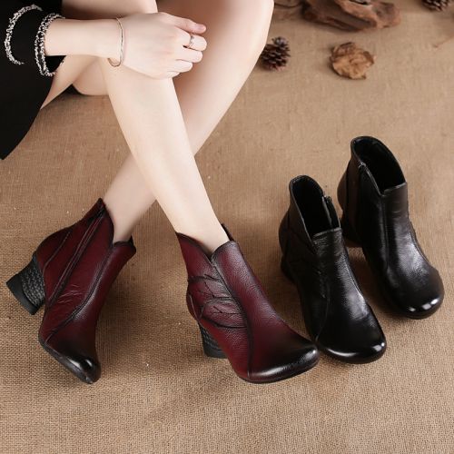Bottes mi-saison femme Semelles en Caoutchouc - Ref 3249898
