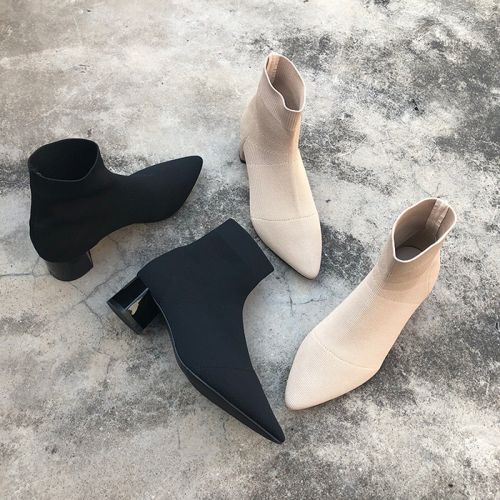 Bottes mi-saison femme Semelles en Caoutchouc - Ref 3249911